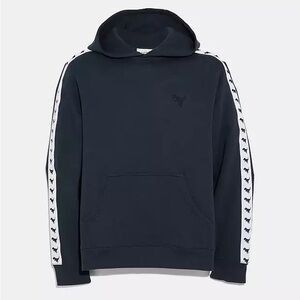 Coach Navy Rexy Tape Hoodie